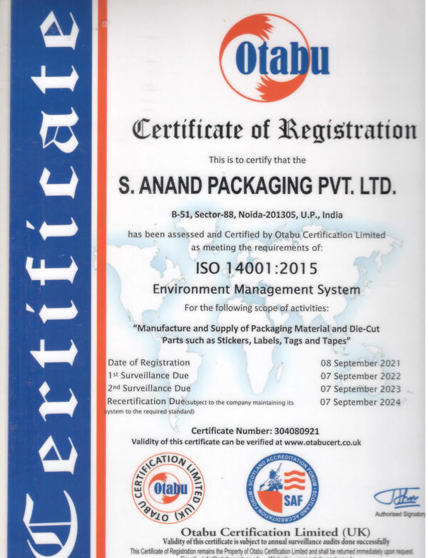 ISO Certified Label Manufacturer India | Quality Assured Labels | S ...