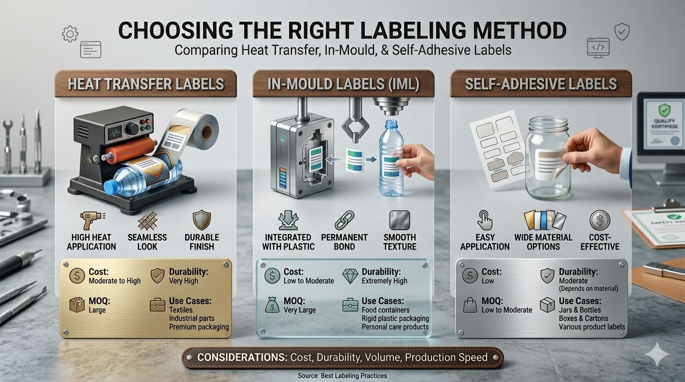 HTL vs IML vs Self-Adhesive Labels: Which Is Right for Your Product?